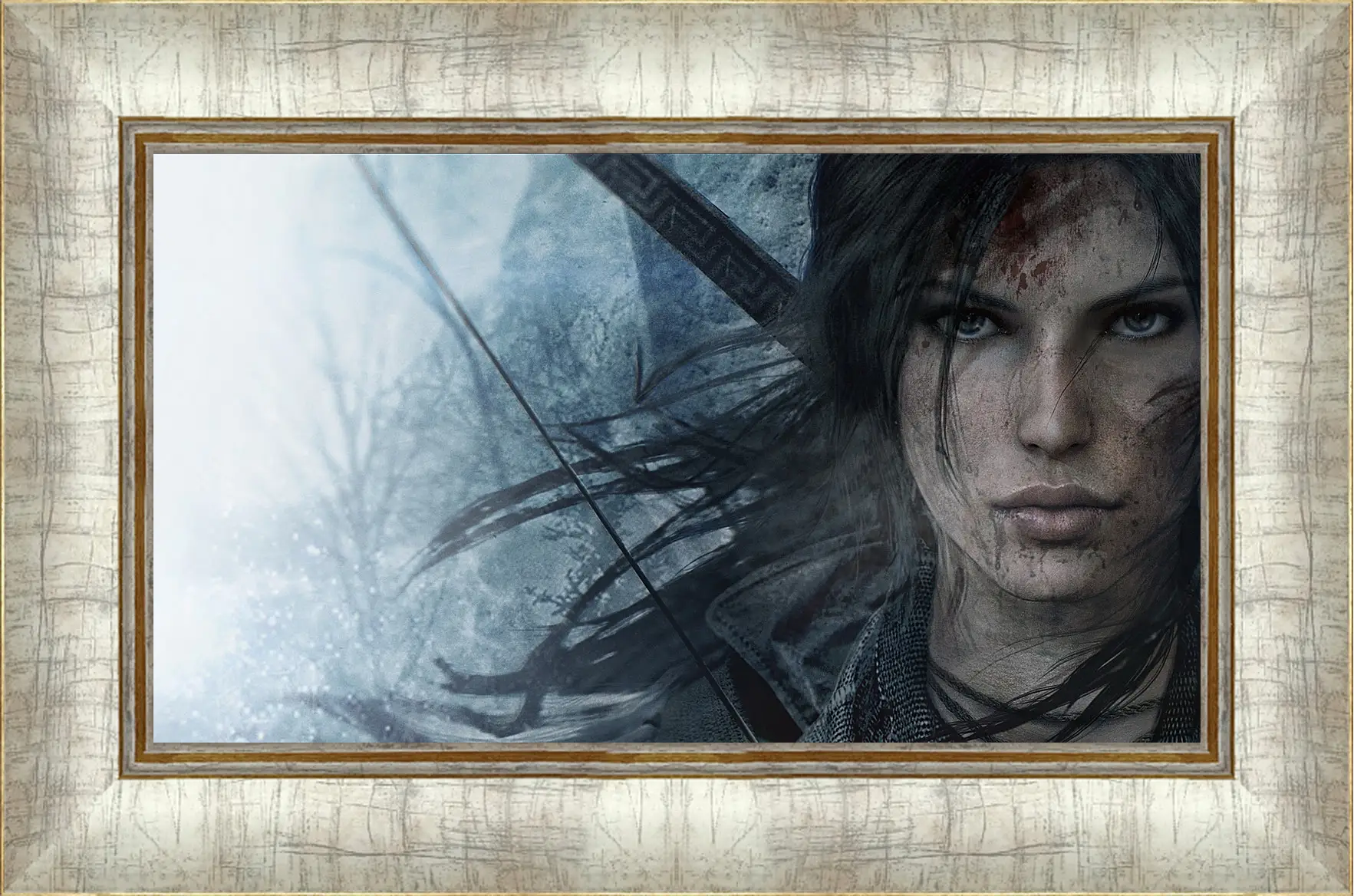 Картина в раме - lara croft, rise of the tomb raider, face