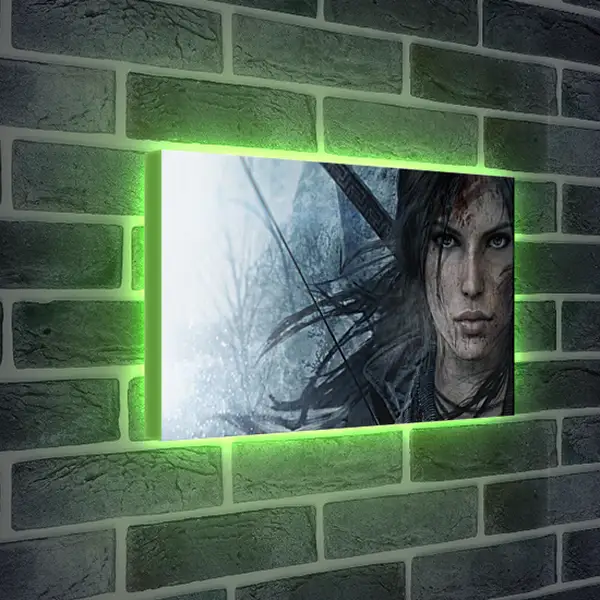 Лайтбокс световая панель - lara croft, rise of the tomb raider, face