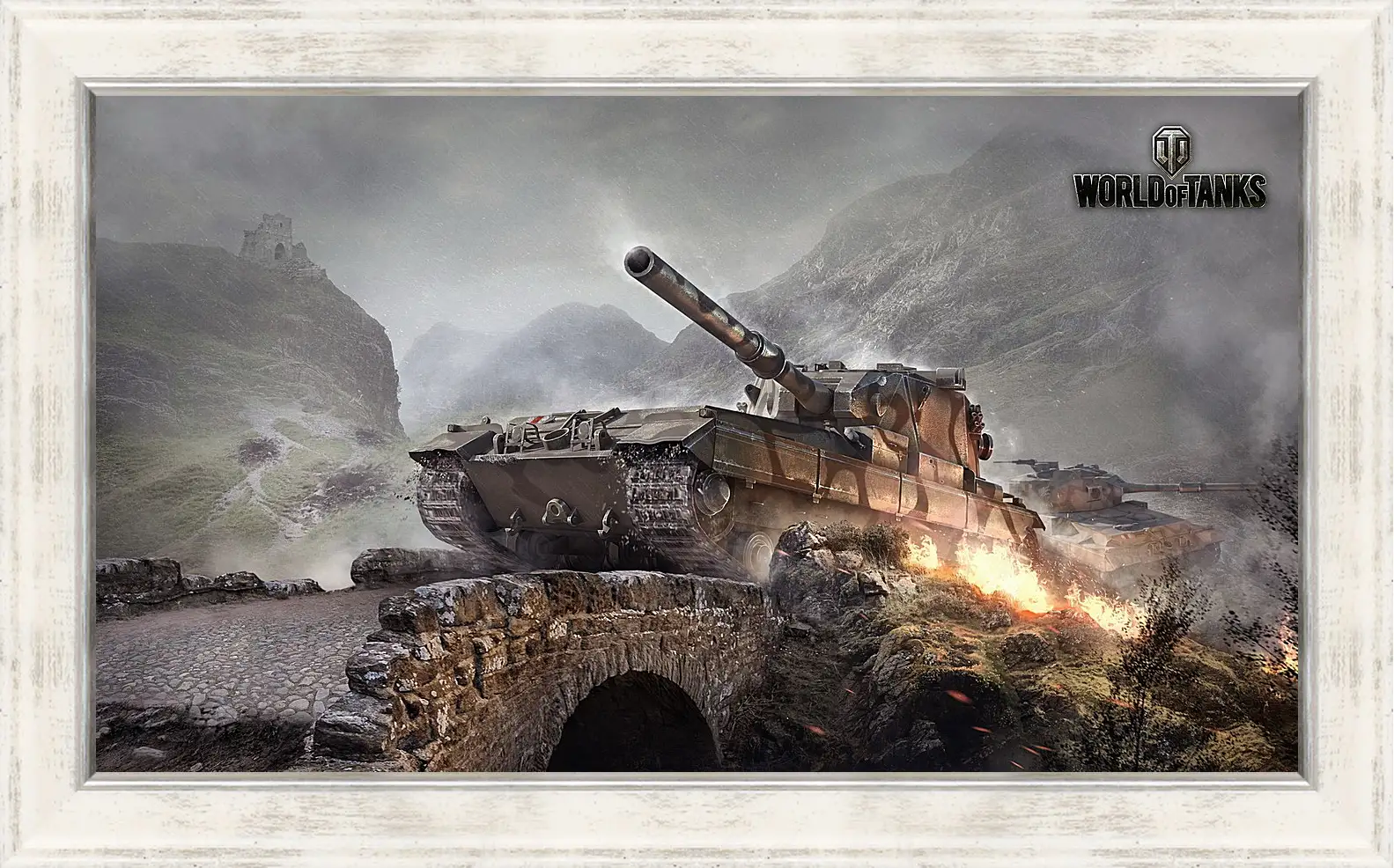 Картина в раме - world of tanks, wargaming net, fv215b