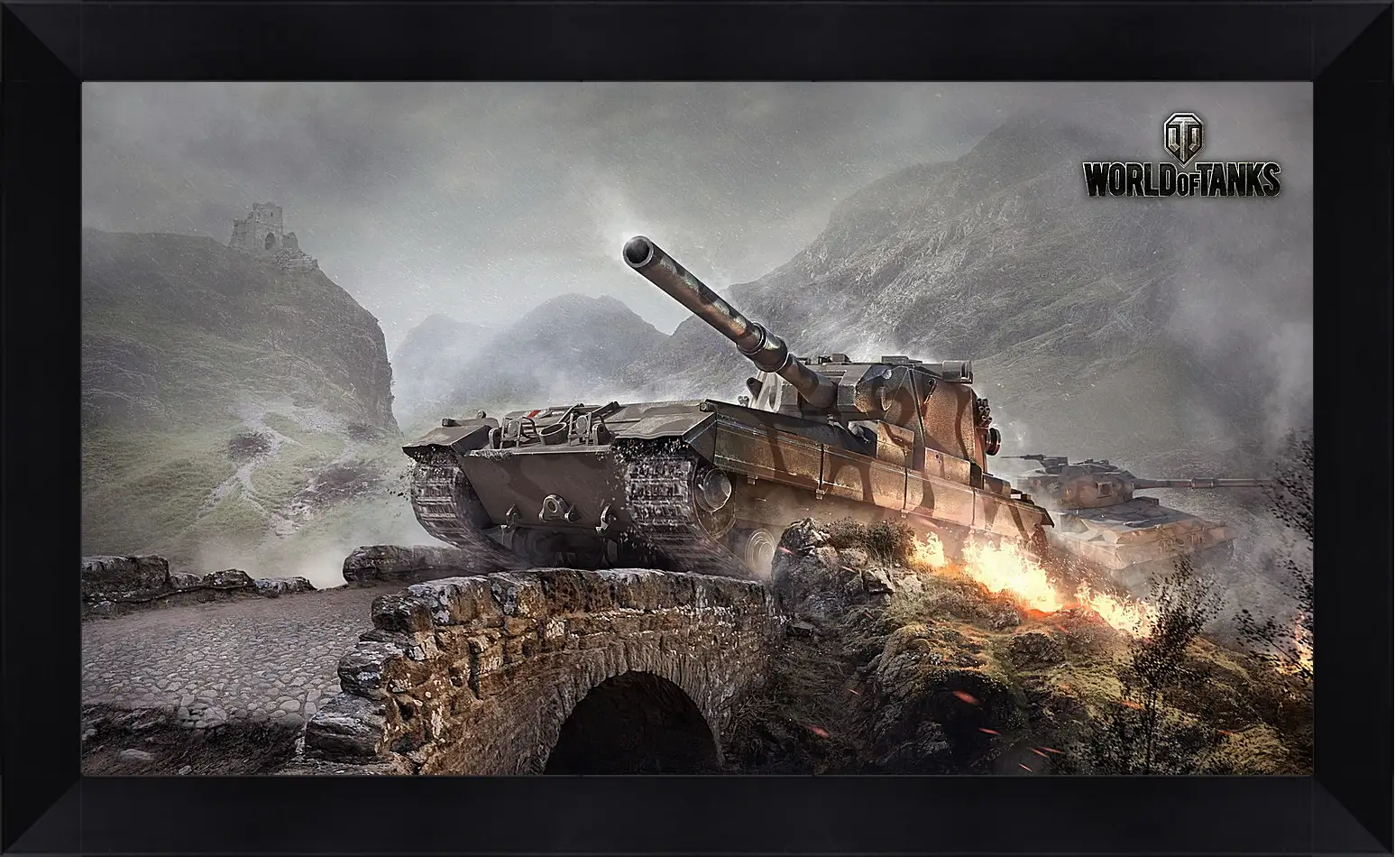 Картина в раме - world of tanks, wargaming net, fv215b