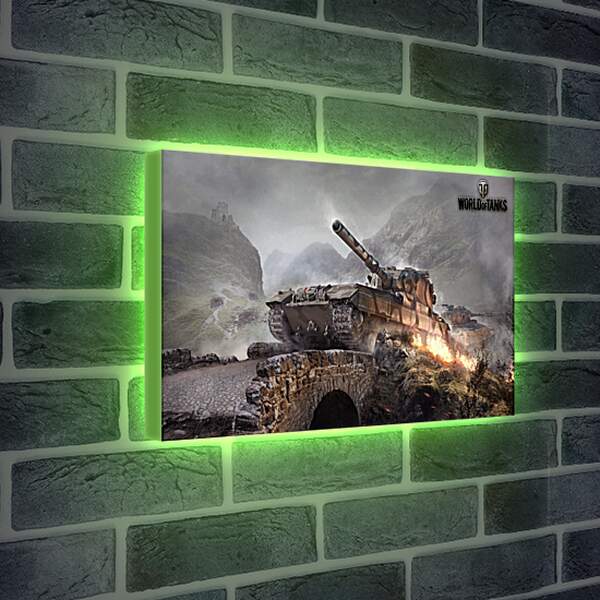 Лайтбокс световая панель - world of tanks, wargaming net, fv215b
