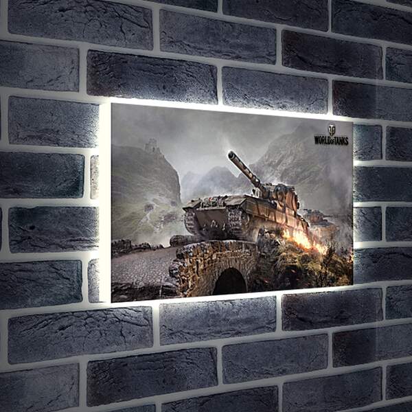 Лайтбокс световая панель - world of tanks, wargaming net, fv215b