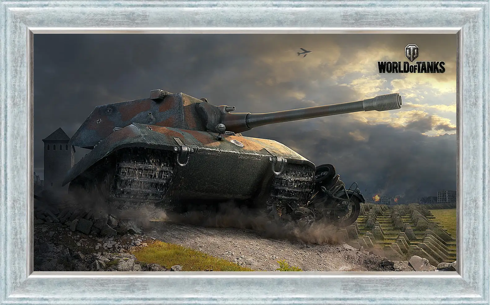 Картина в раме - world of tanks, e 100, tank