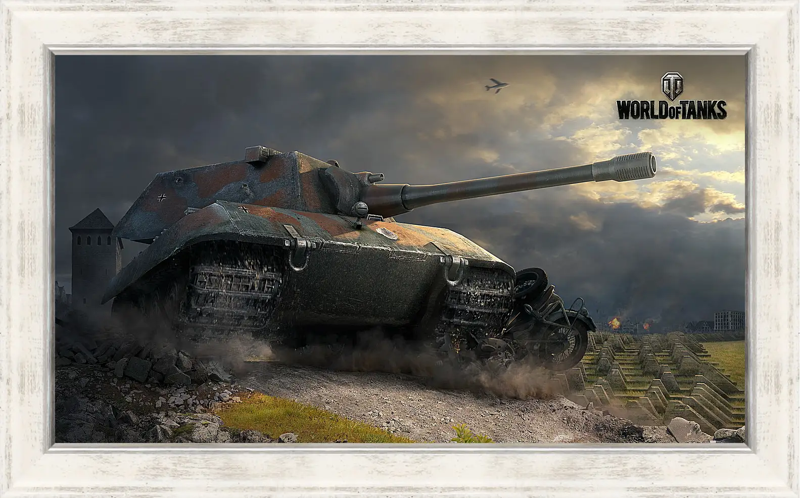 Картина в раме - world of tanks, e 100, tank