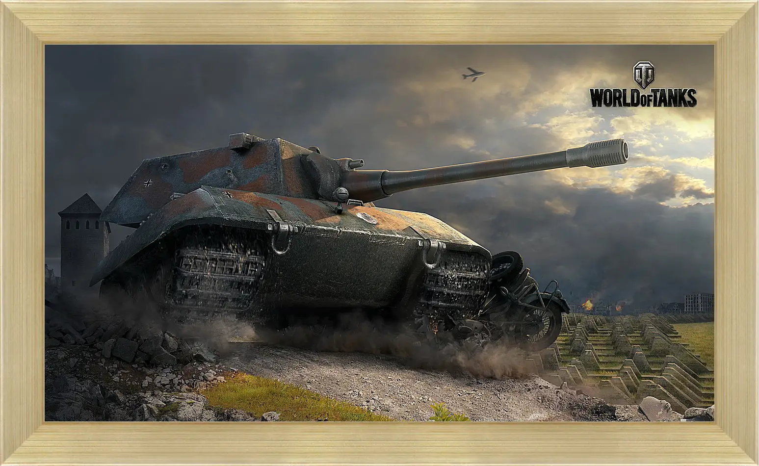 Картина в раме - world of tanks, e 100, tank