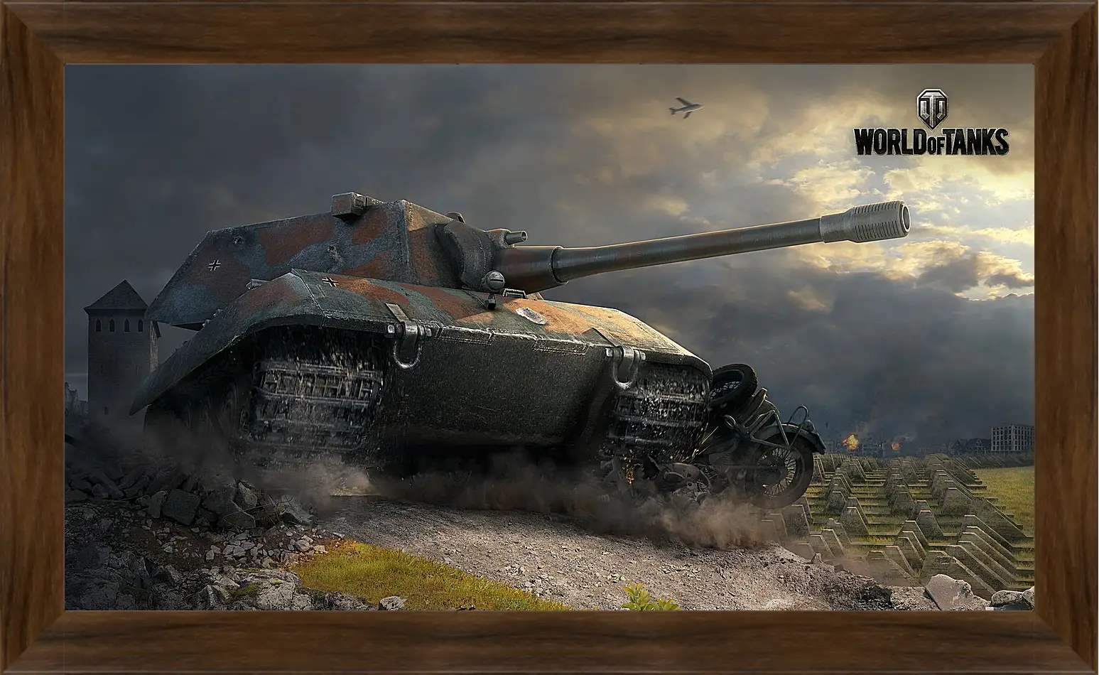 Картина в раме - world of tanks, e 100, tank