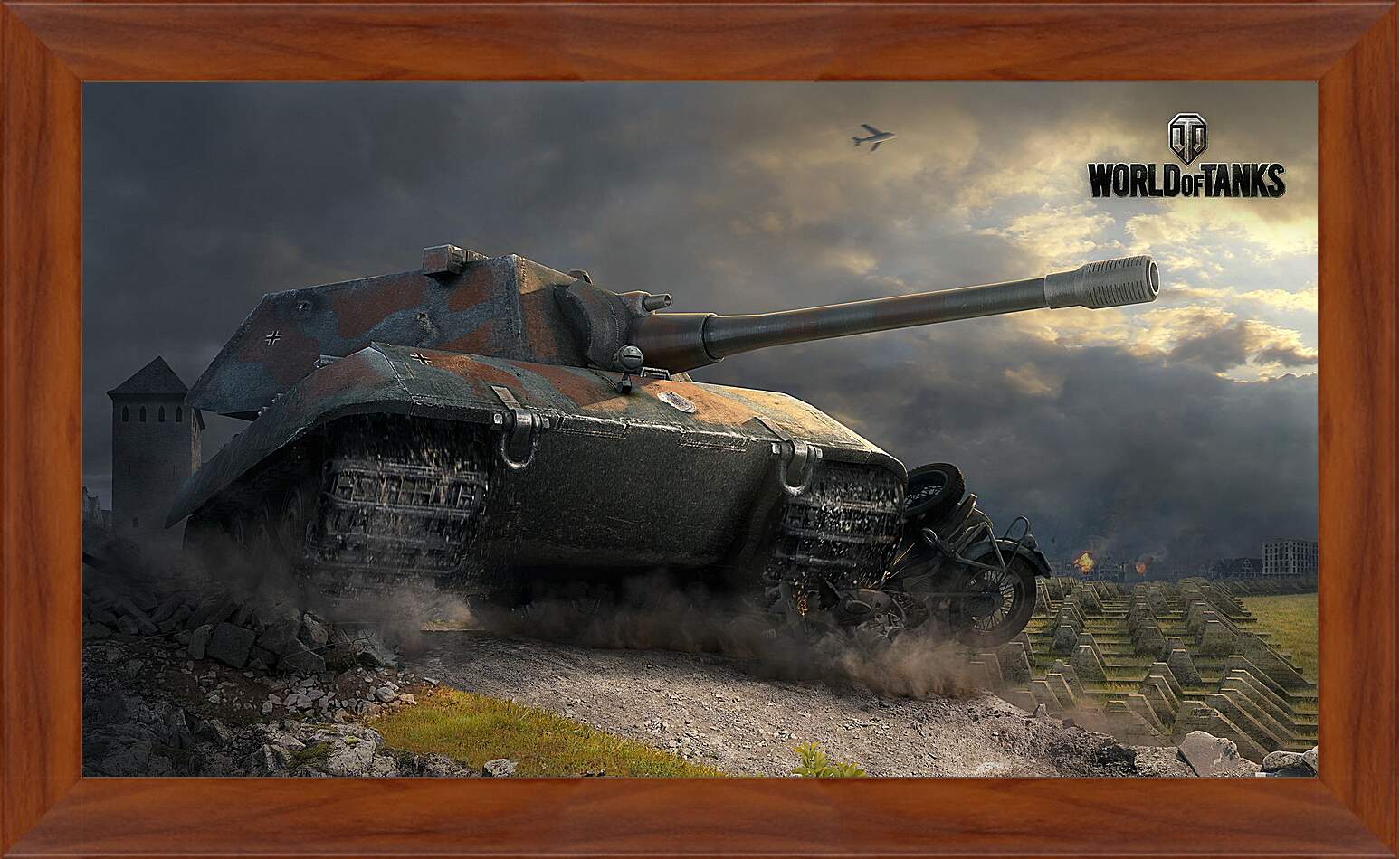 Картина в раме - world of tanks, e 100, tank