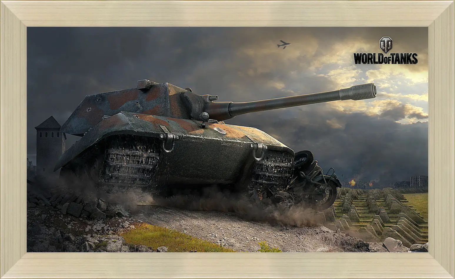 Картина в раме - world of tanks, e 100, tank