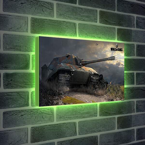 Лайтбокс световая панель - world of tanks, e 100, tank