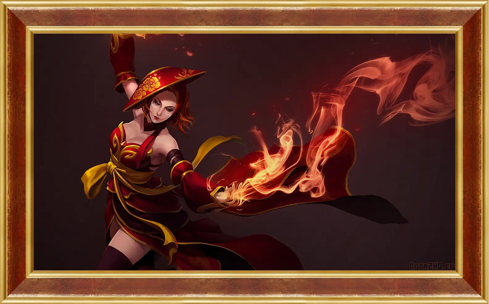 Картина в раме - lina, slayer, dota 2