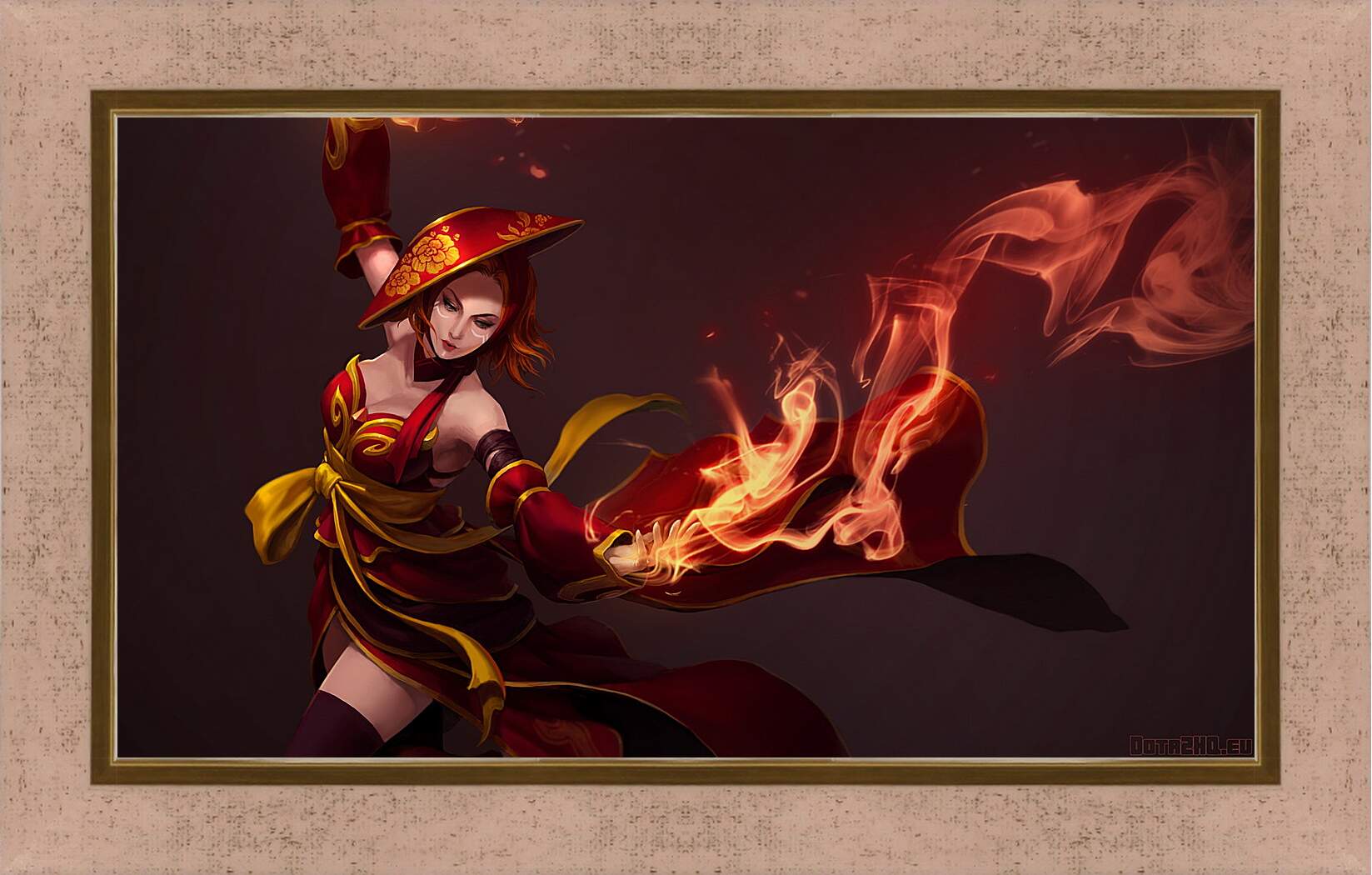 Картина в раме - lina, slayer, dota 2