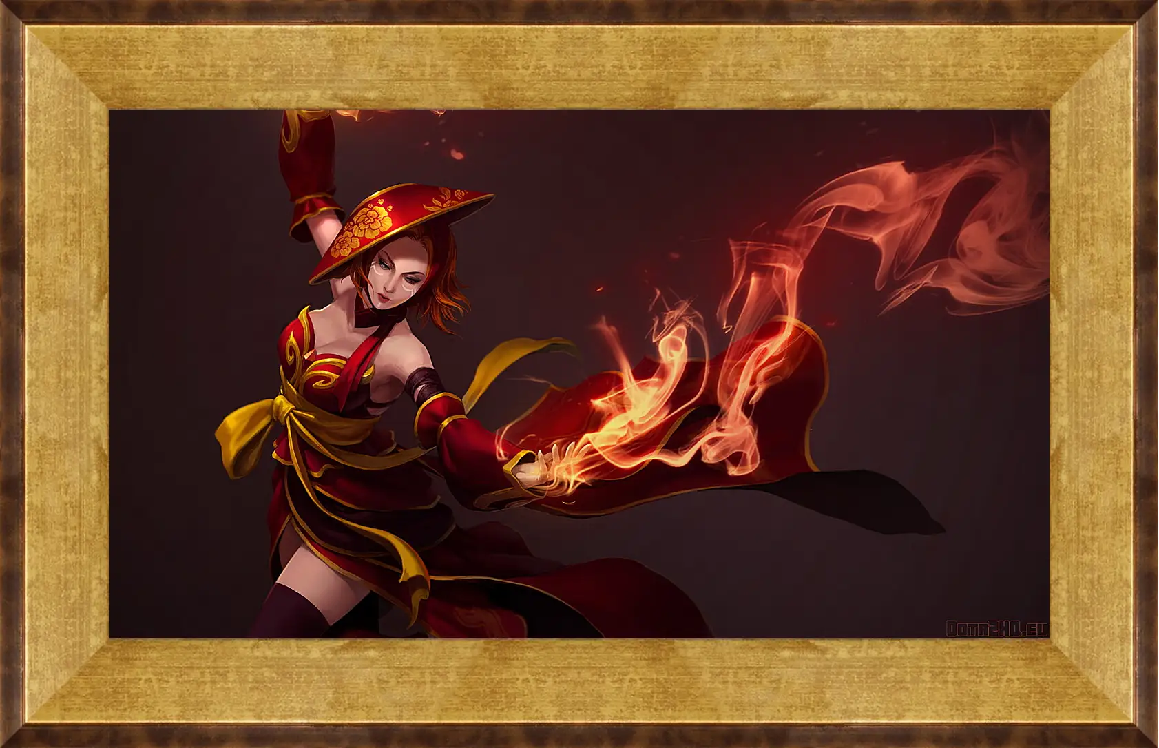 Картина в раме - lina, slayer, dota 2