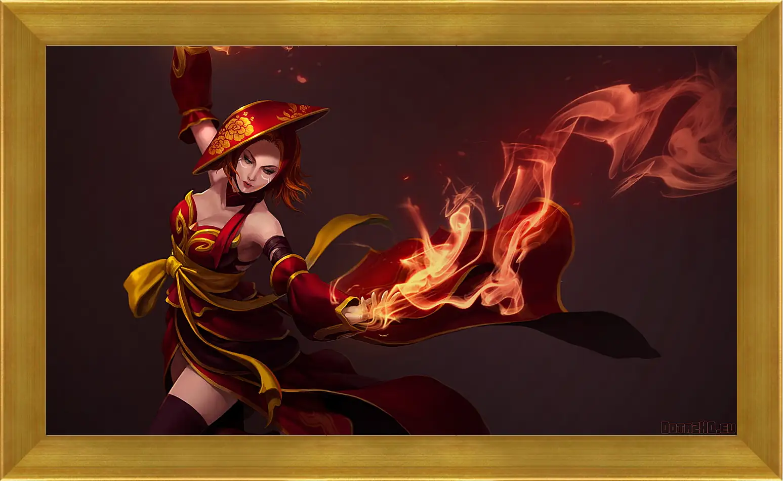 Картина в раме - lina, slayer, dota 2