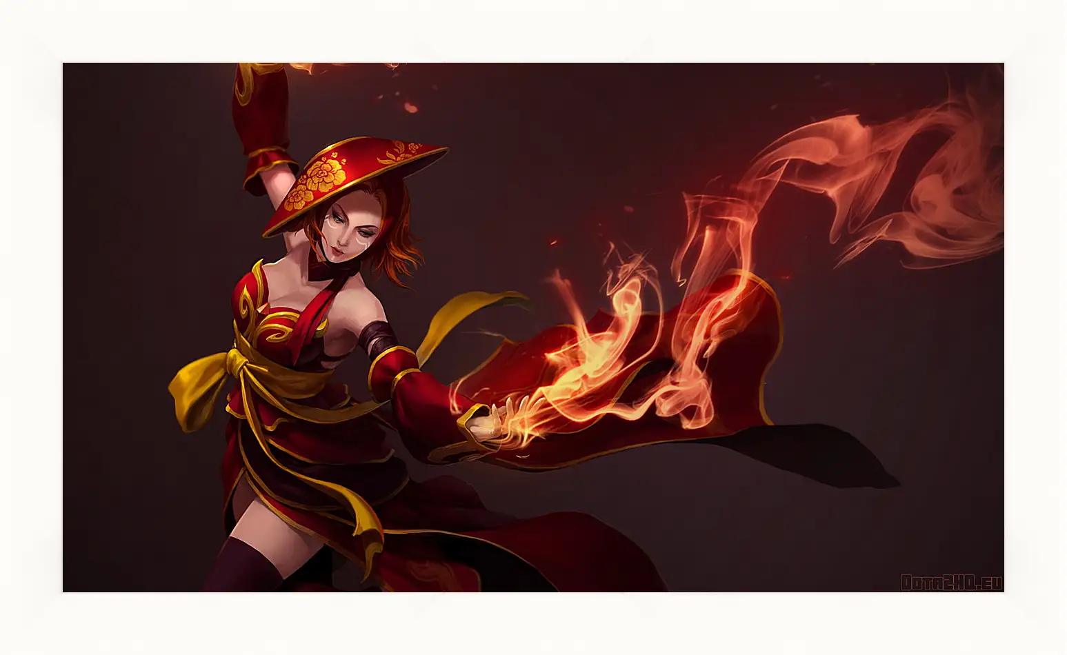 Картина в раме - lina, slayer, dota 2