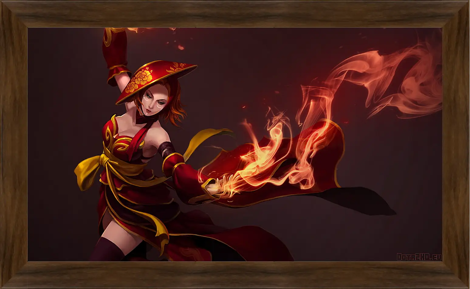 Картина в раме - lina, slayer, dota 2