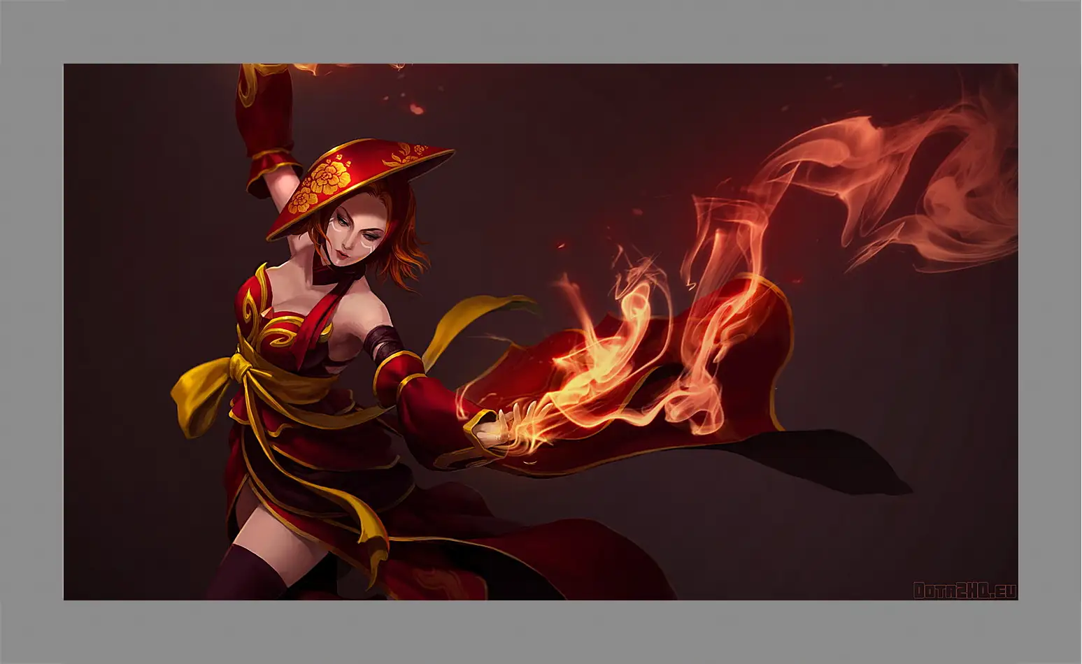 Картина в раме - lina, slayer, dota 2