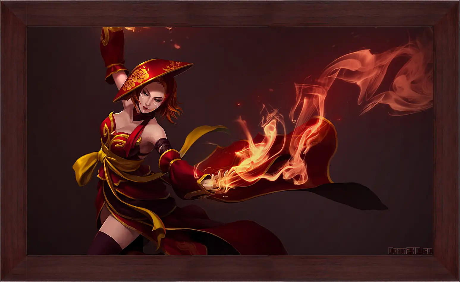 Картина в раме - lina, slayer, dota 2