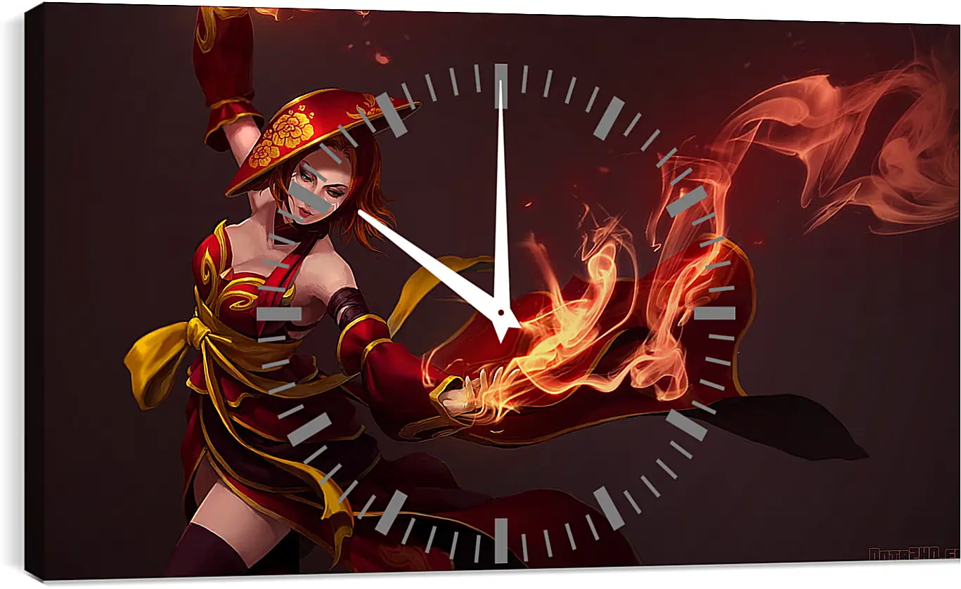 Часы картина - lina, slayer, dota 2