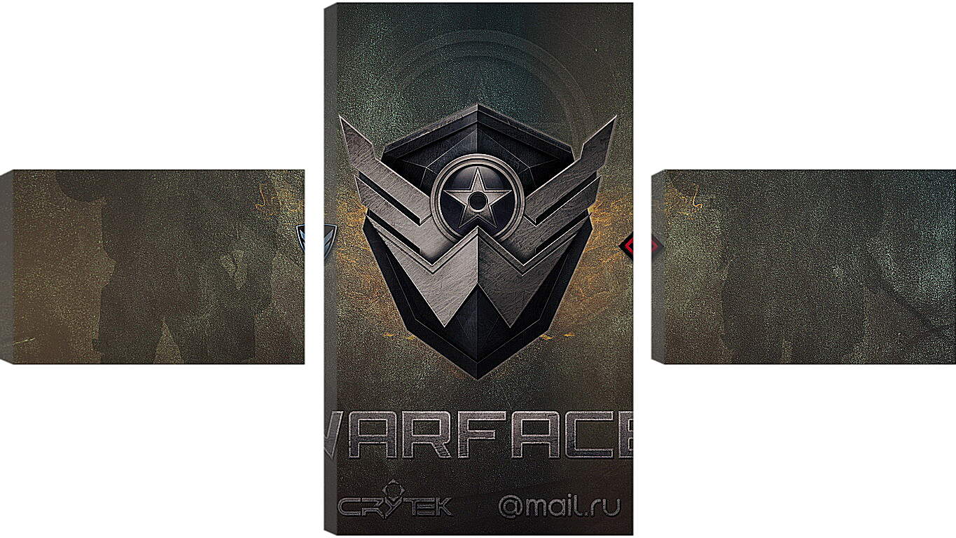 Модульная картина - wf, warface, logo
