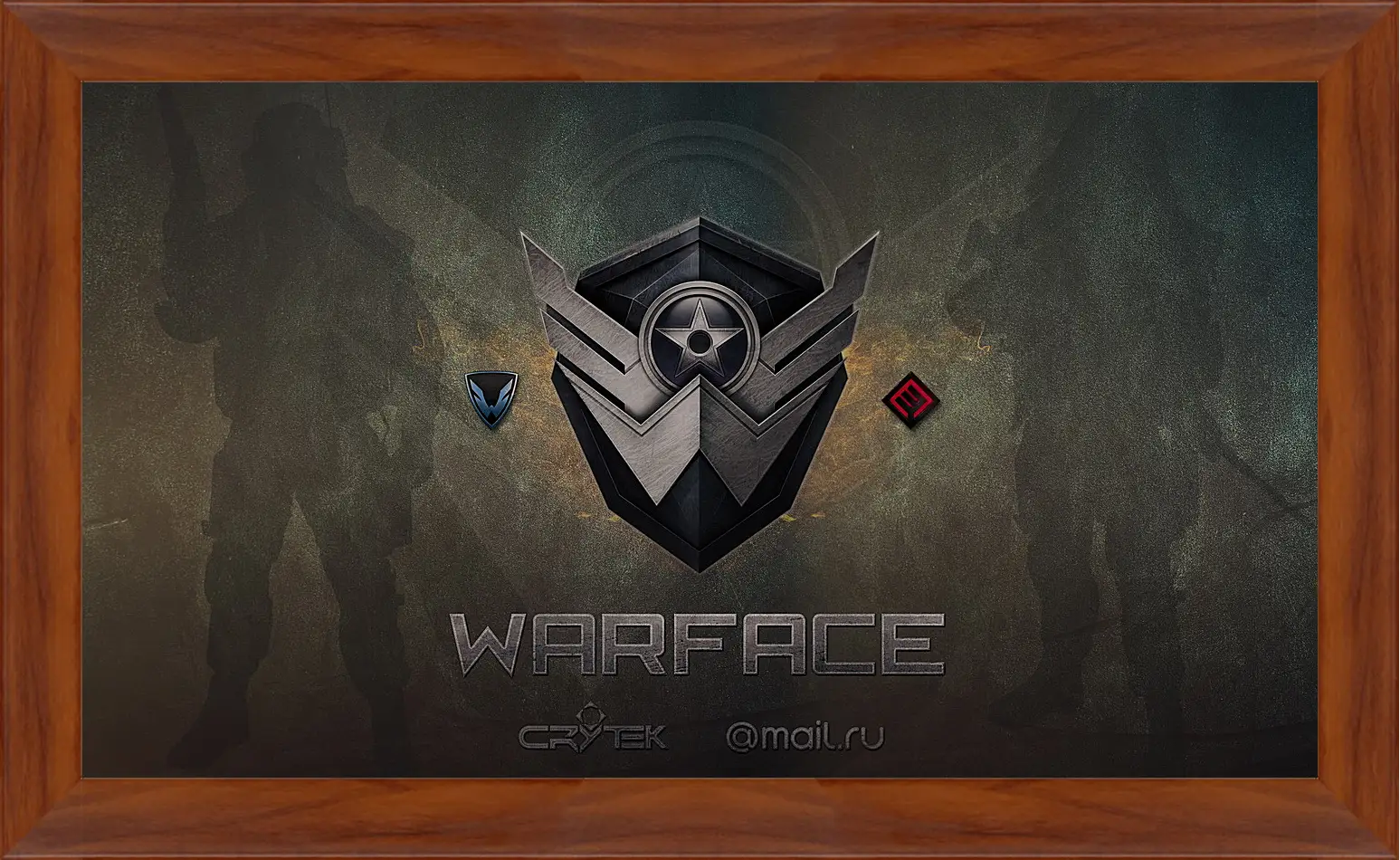 Картина в раме - wf, warface, logo
