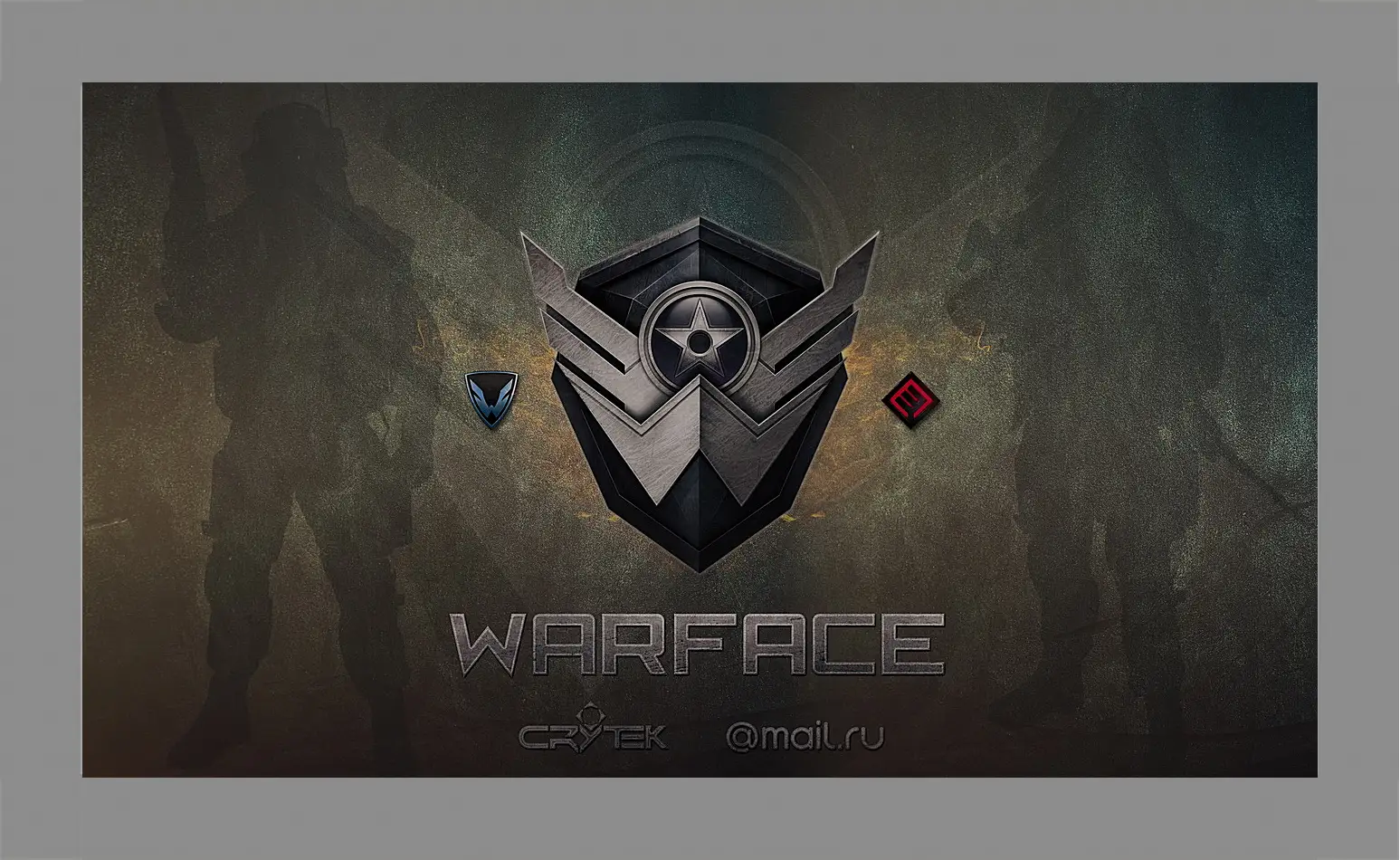 Картина в раме - wf, warface, logo
