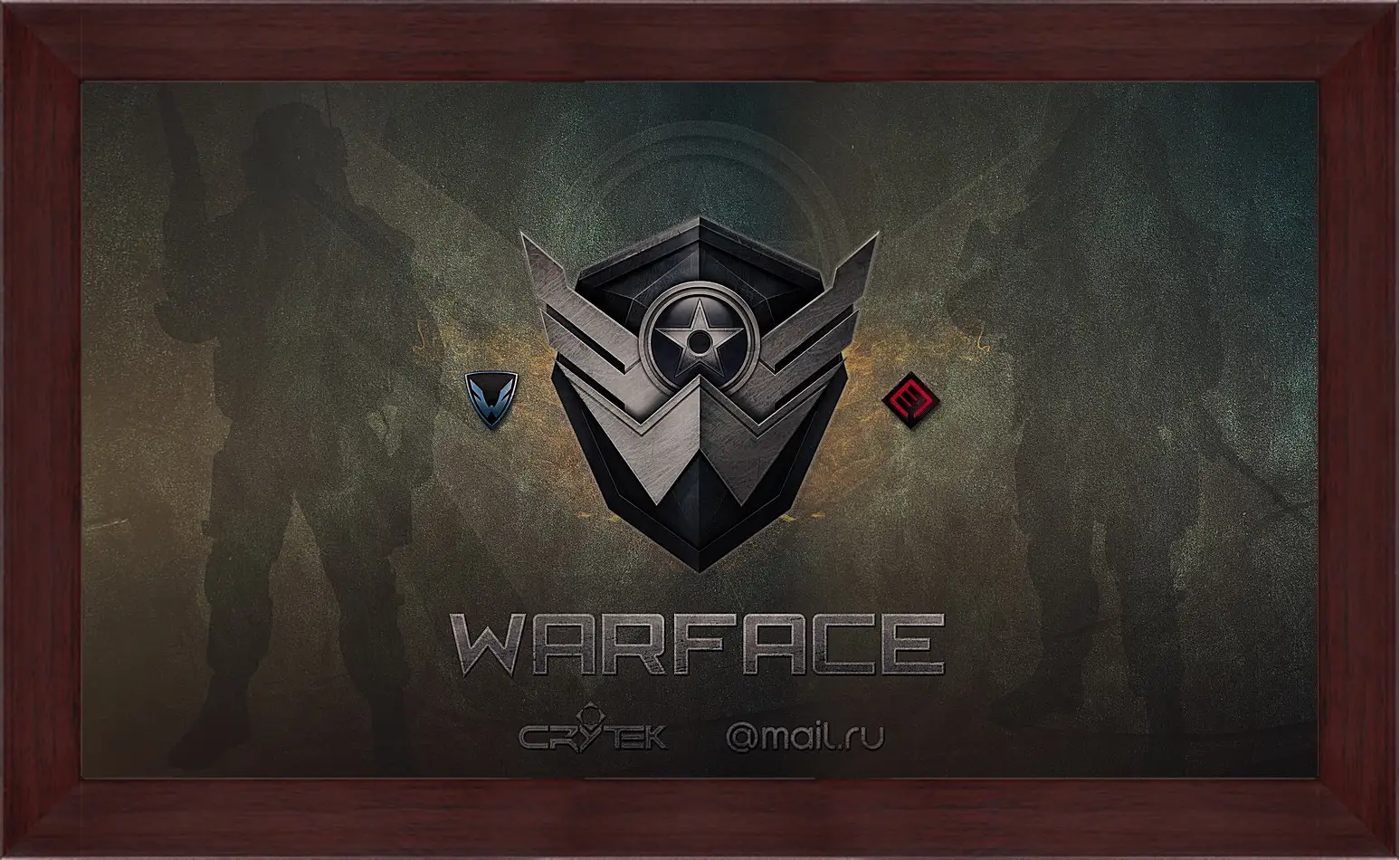 Картина в раме - wf, warface, logo
