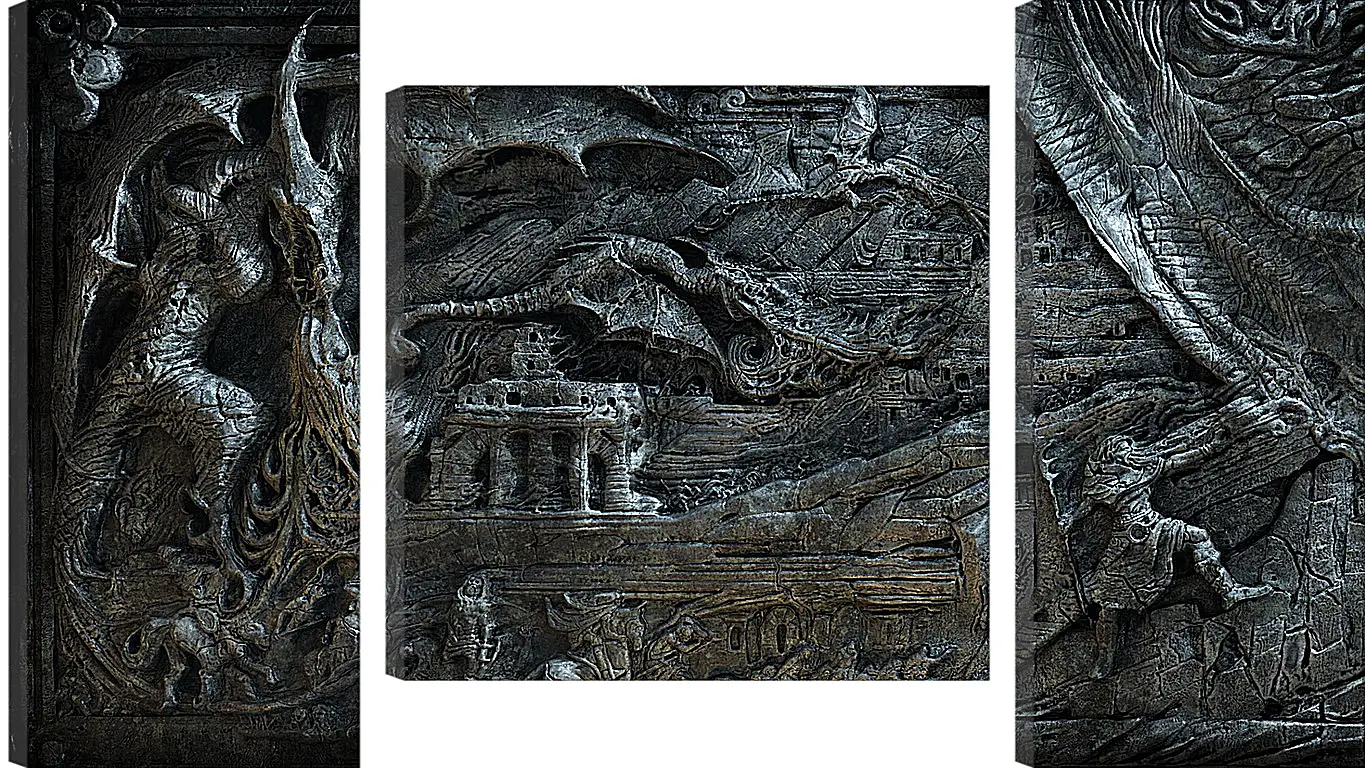 Модульная картина - the elder scrolls, skyrim, bas
