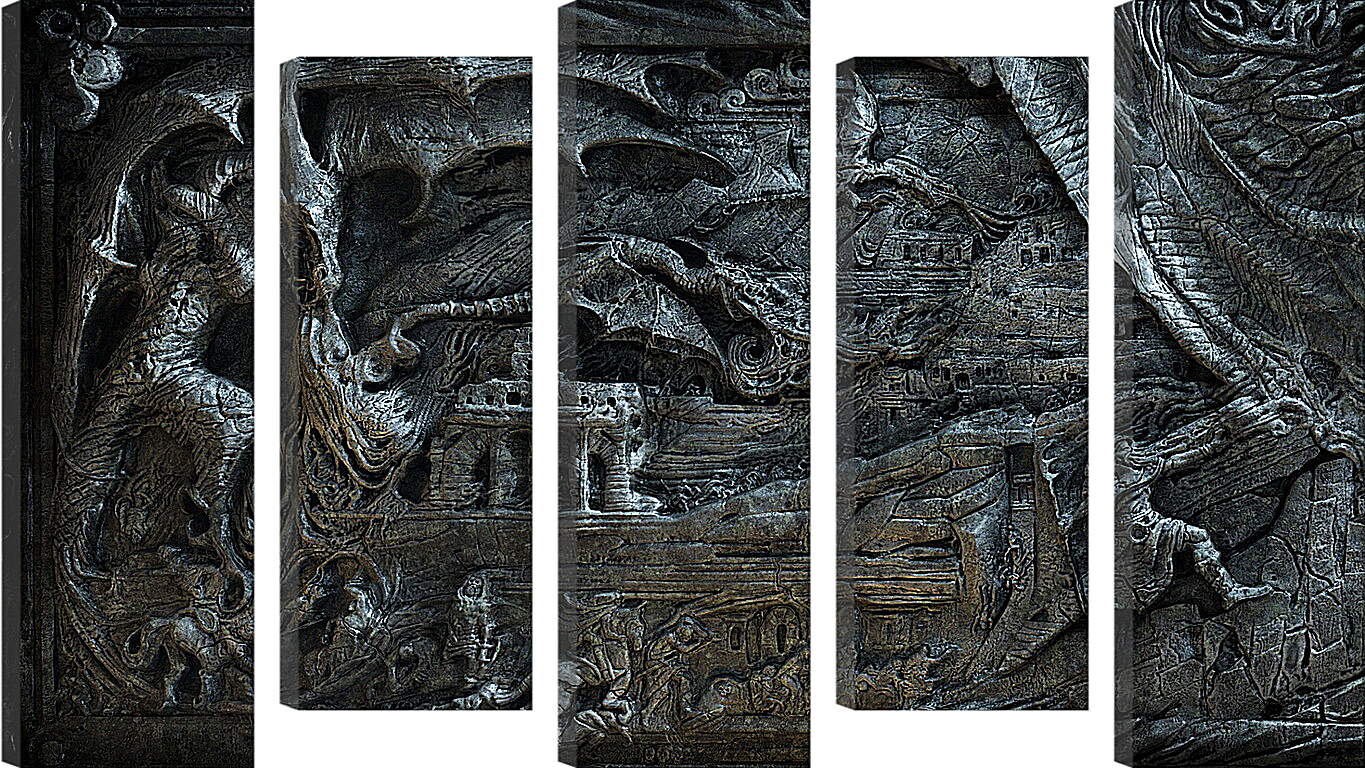 Модульная картина - the elder scrolls, skyrim, bas
