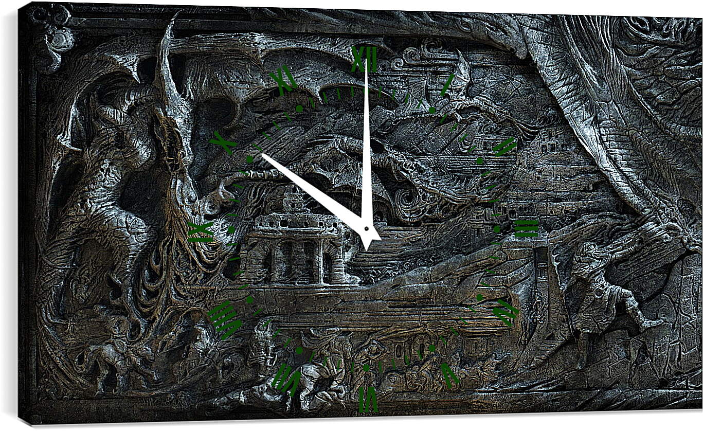 Часы картина - the elder scrolls, skyrim, bas

