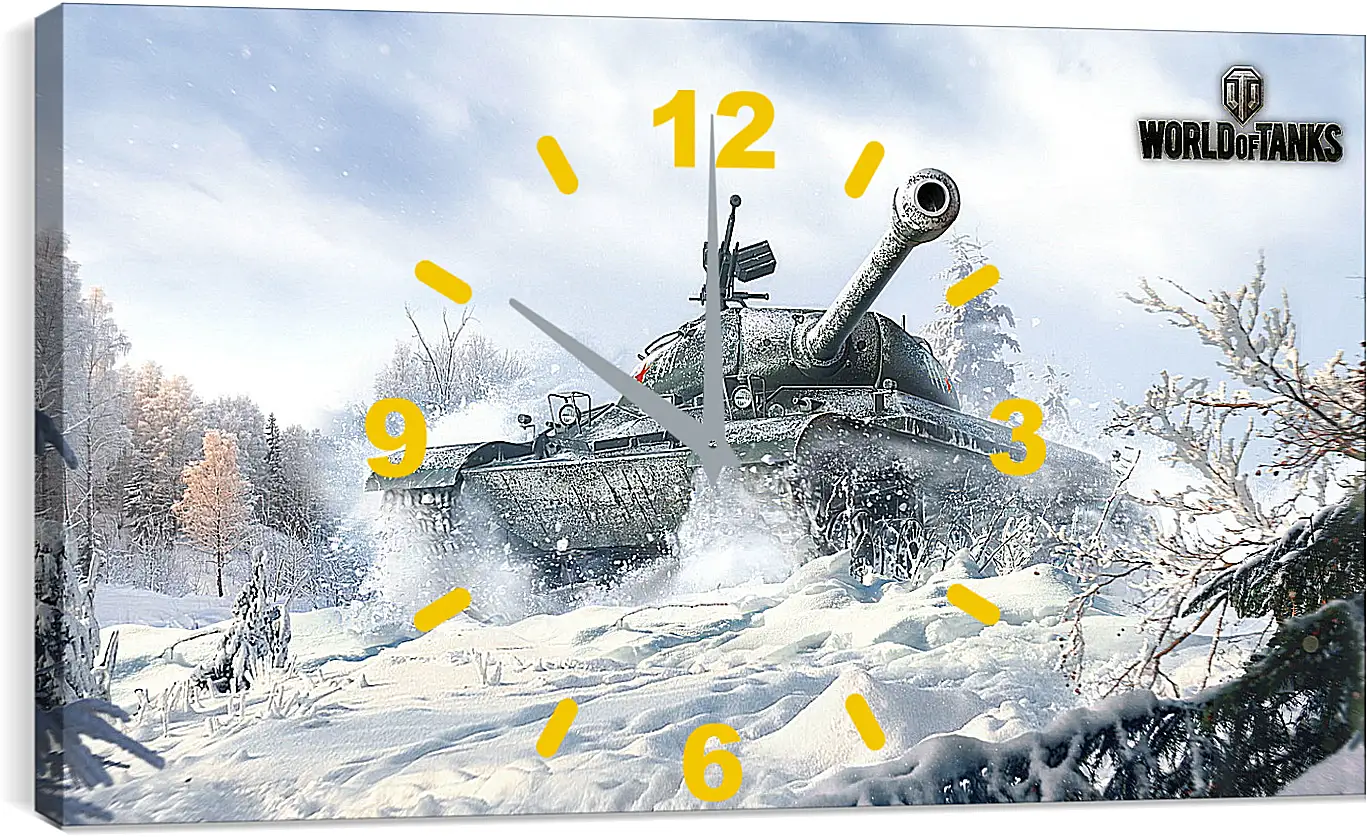 Часы картина - world of tanks, wargaming net, wot