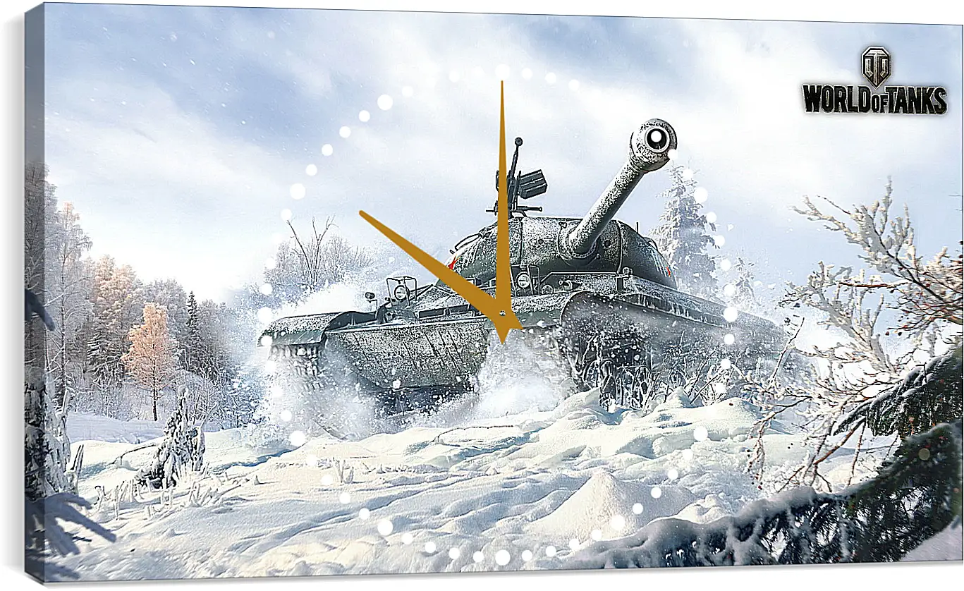 Часы картина - world of tanks, wargaming net, wot