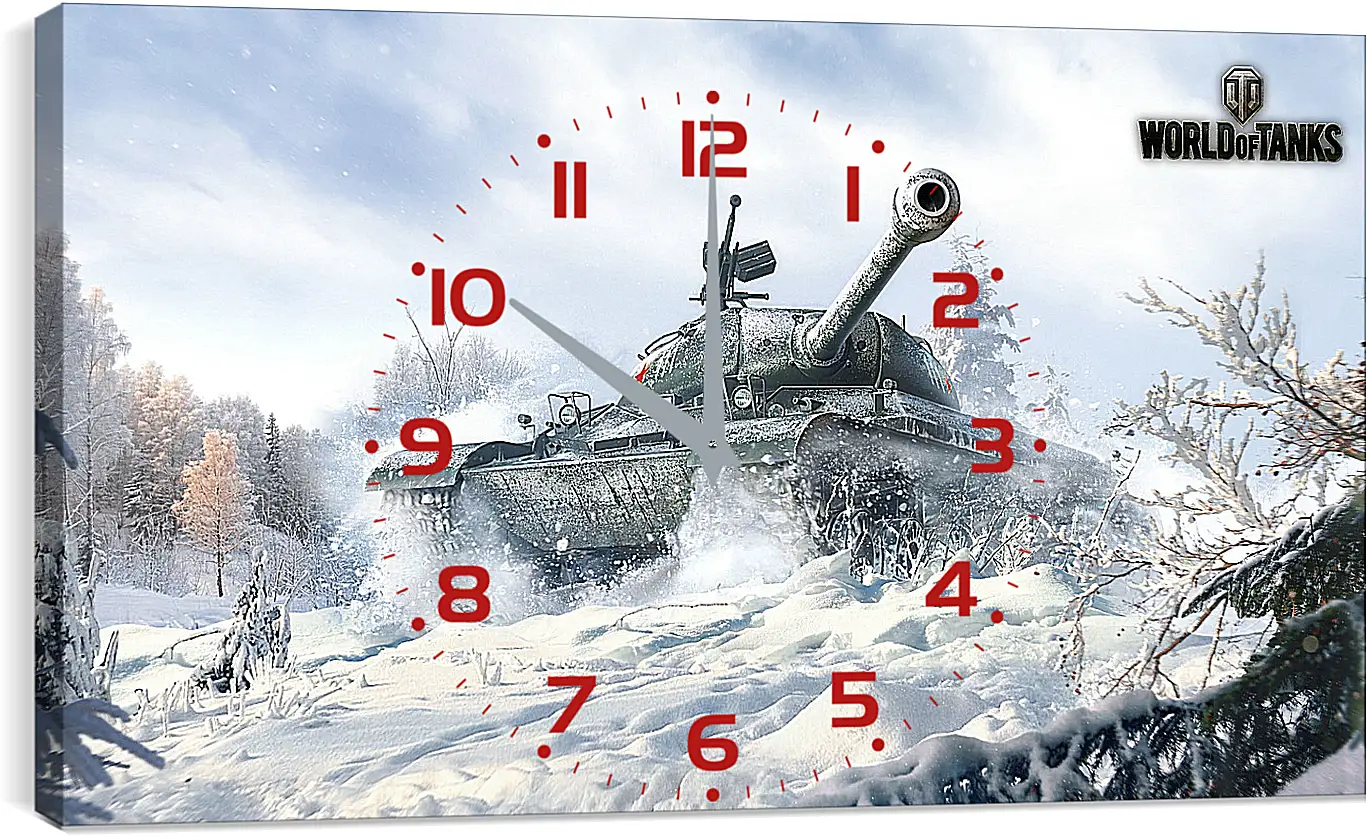 Часы картина - world of tanks, wargaming net, wot