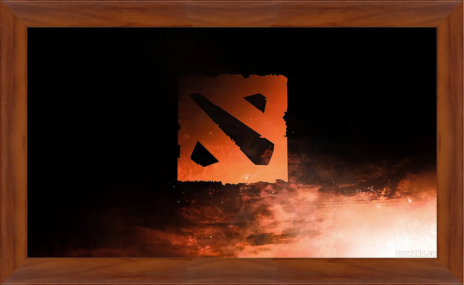 Картина в раме - dota 2, logo, art