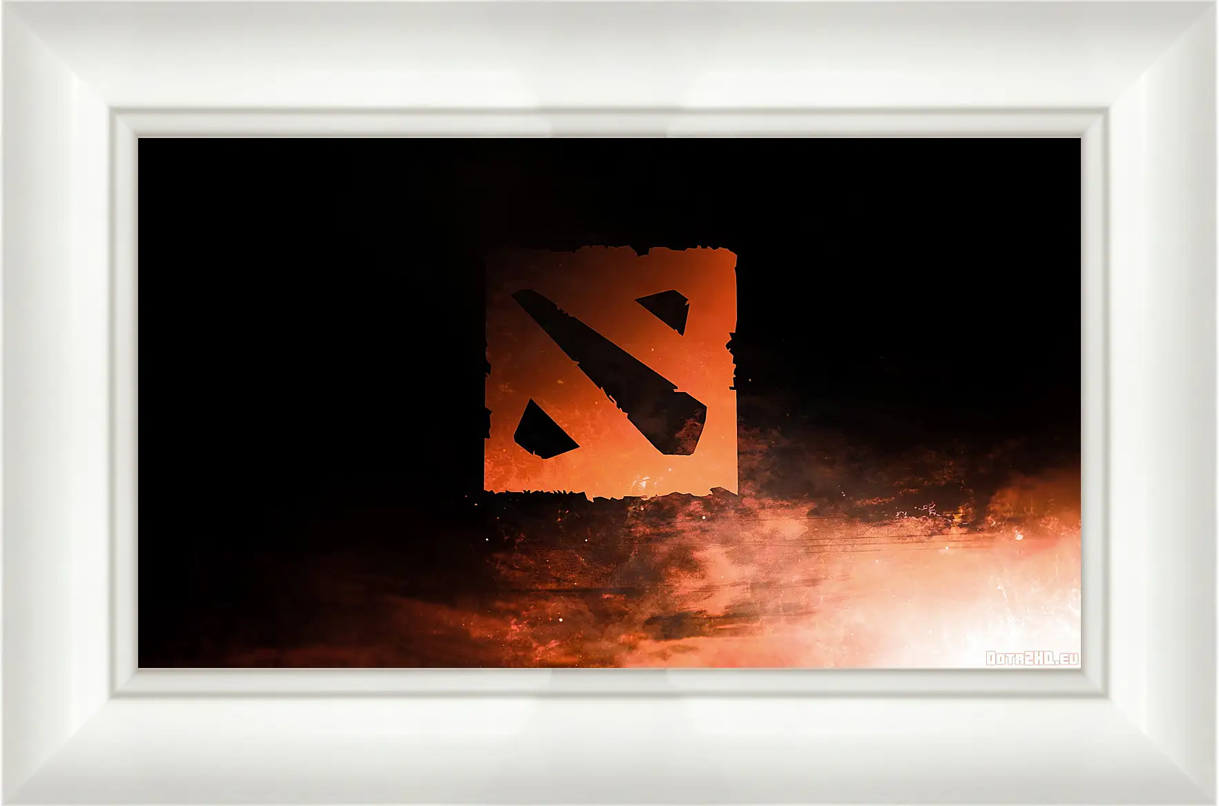 Картина в раме - dota 2, logo, art