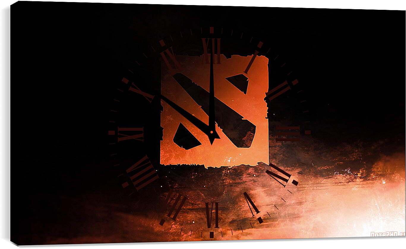 Часы картина - dota 2, logo, art