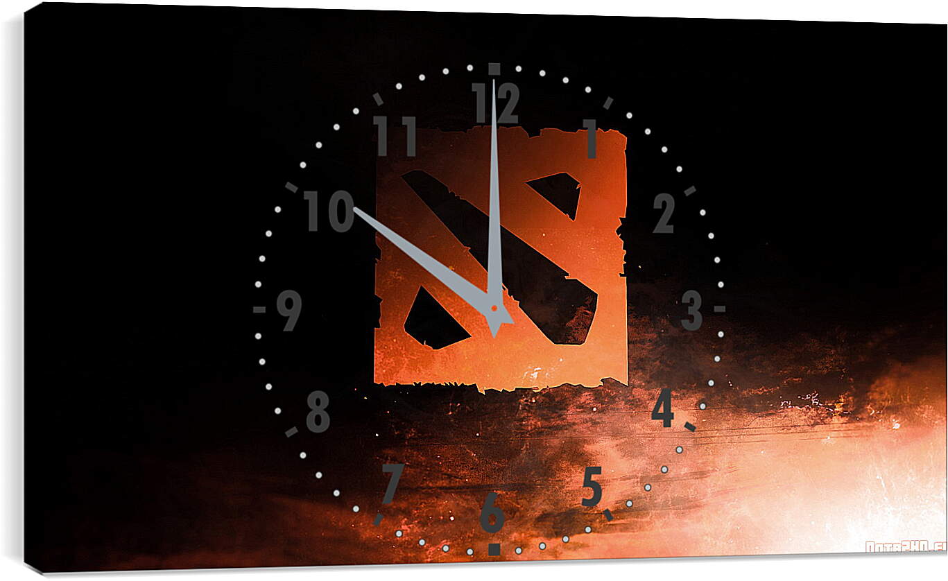 Часы картина - dota 2, logo, art