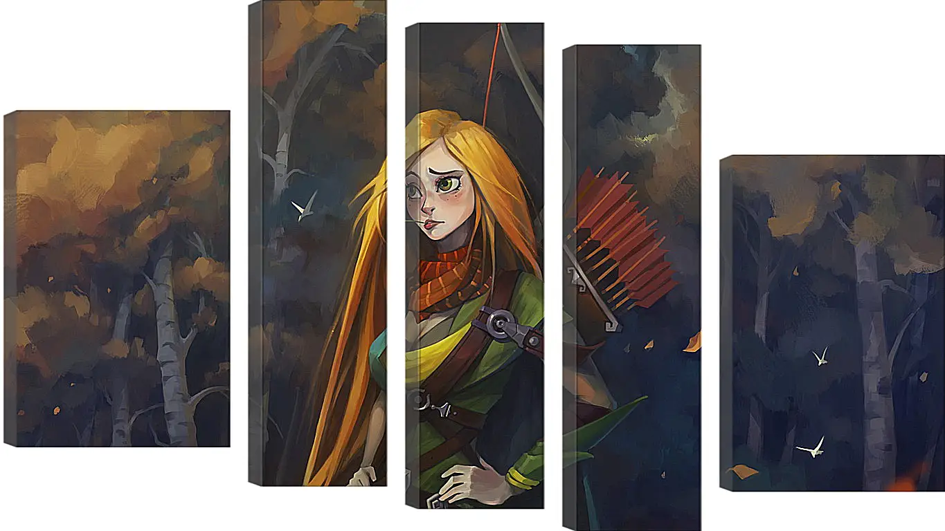 Модульная картина - windrunner, dota 2, art
