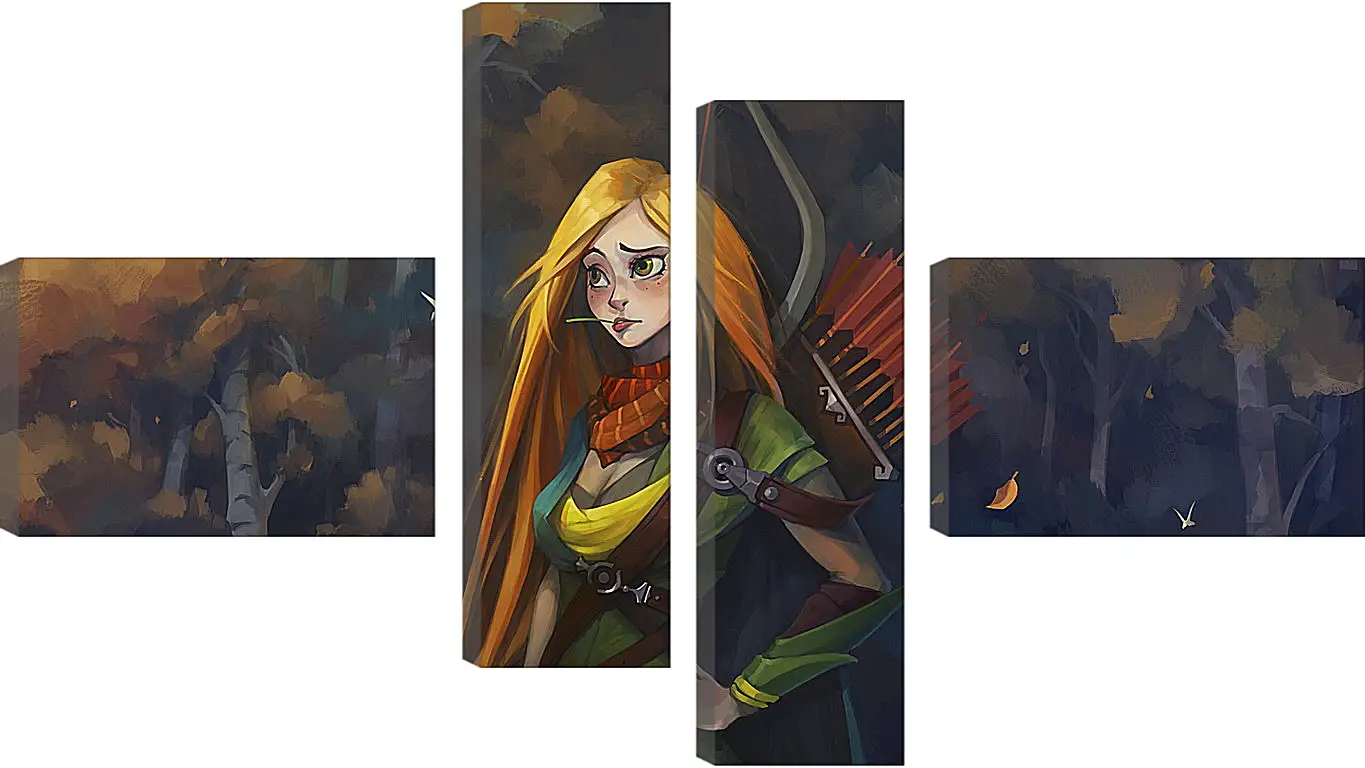 Модульная картина - windrunner, dota 2, art
