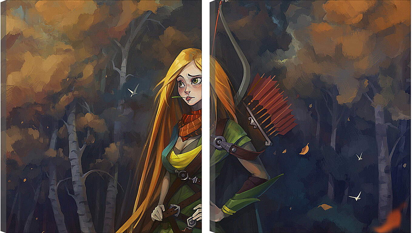 Модульная картина - windrunner, dota 2, art
