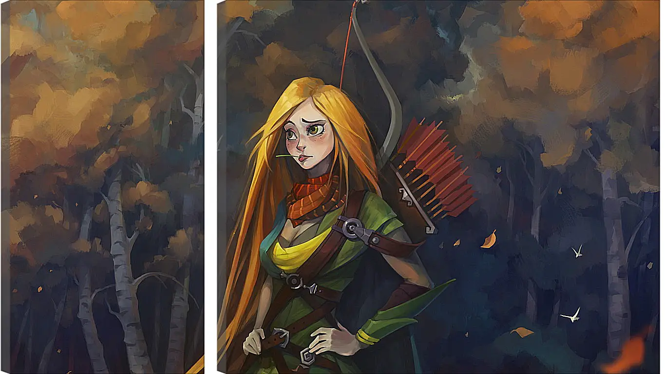 Модульная картина - windrunner, dota 2, art
