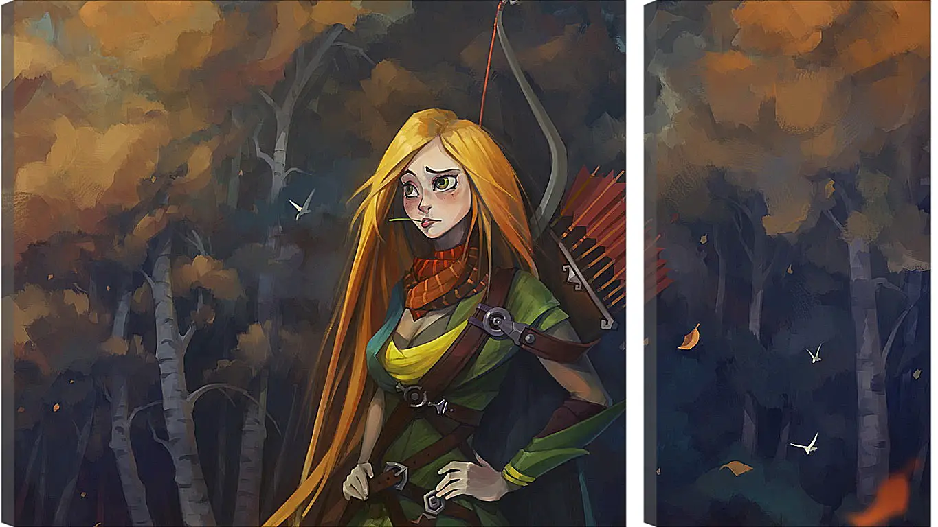 Модульная картина - windrunner, dota 2, art
