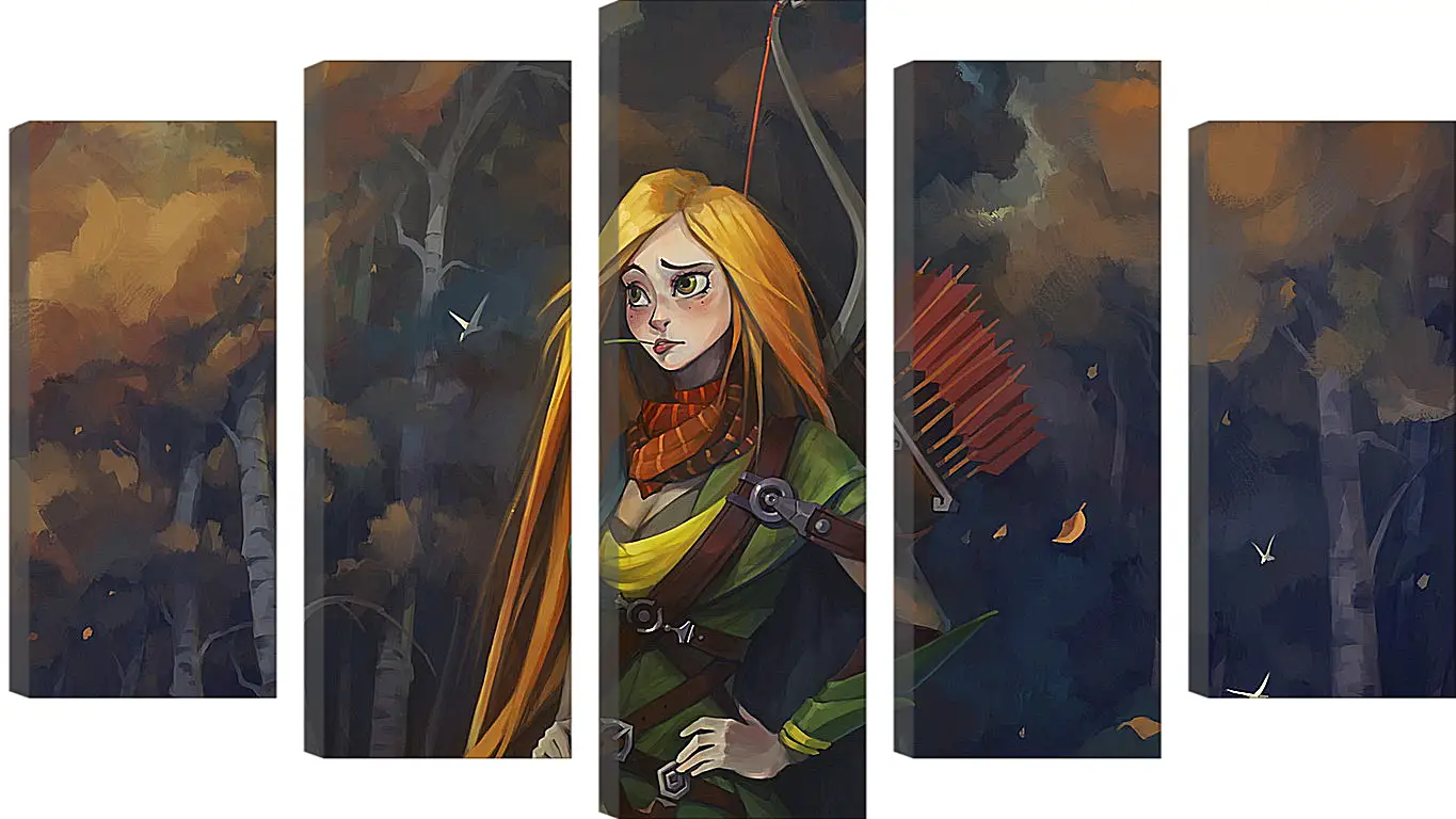 Модульная картина - windrunner, dota 2, art
