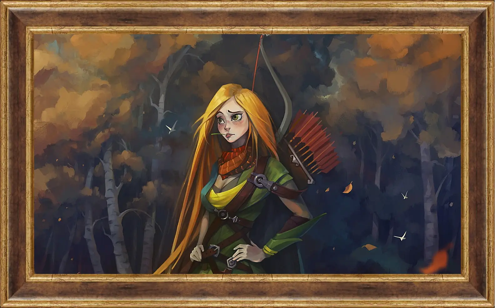 Картина в раме - windrunner, dota 2, art
