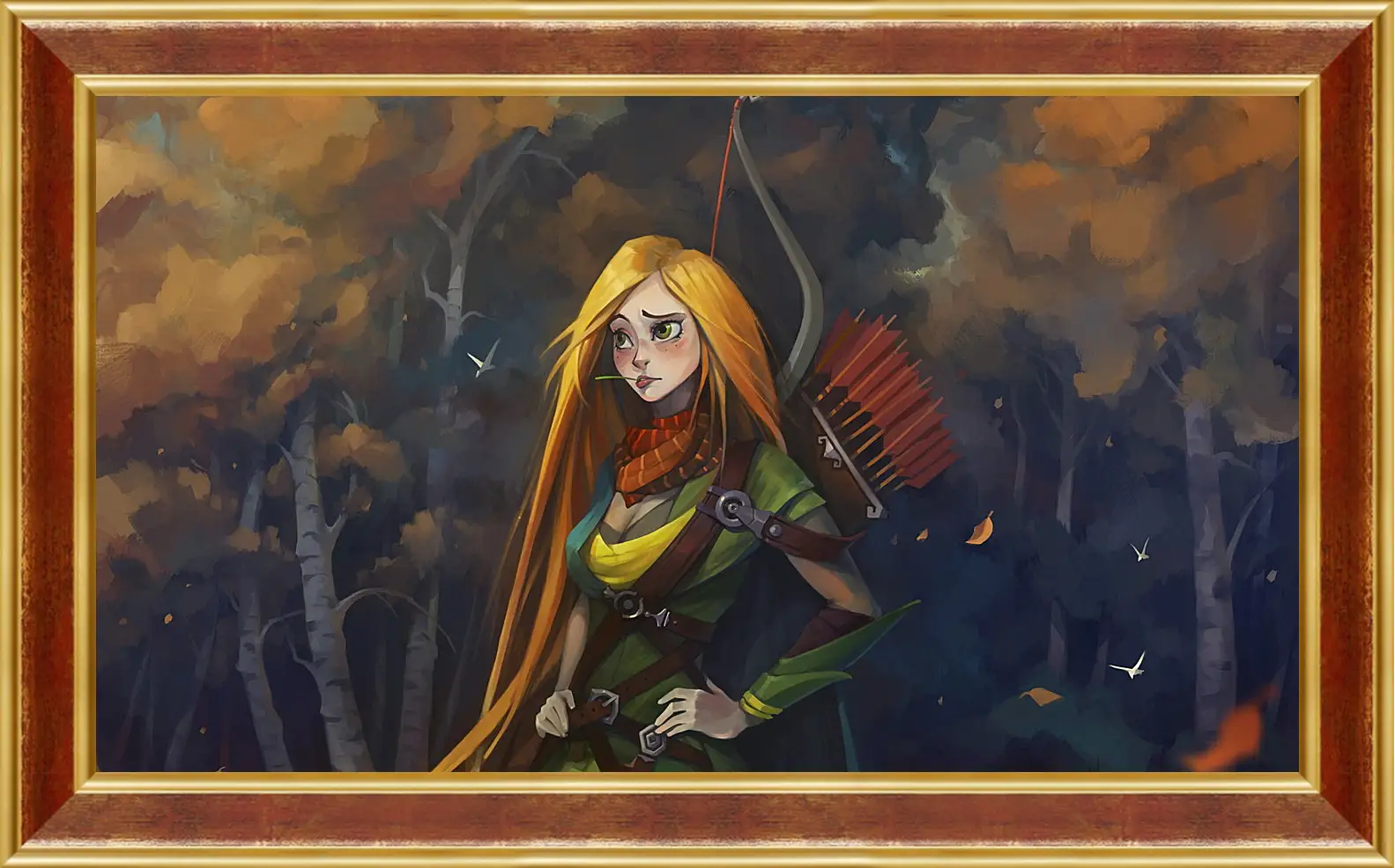 Картина в раме - windrunner, dota 2, art
