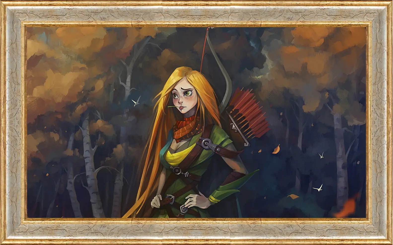 Картина в раме - windrunner, dota 2, art
