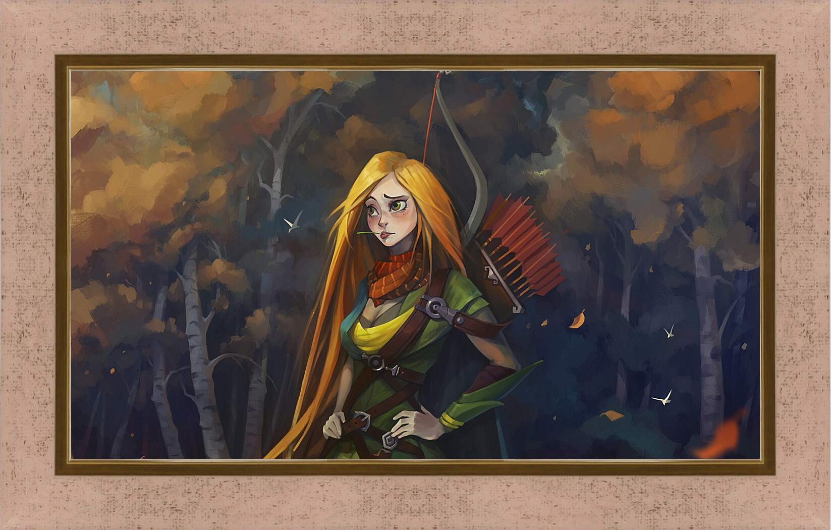 Картина в раме - windrunner, dota 2, art
