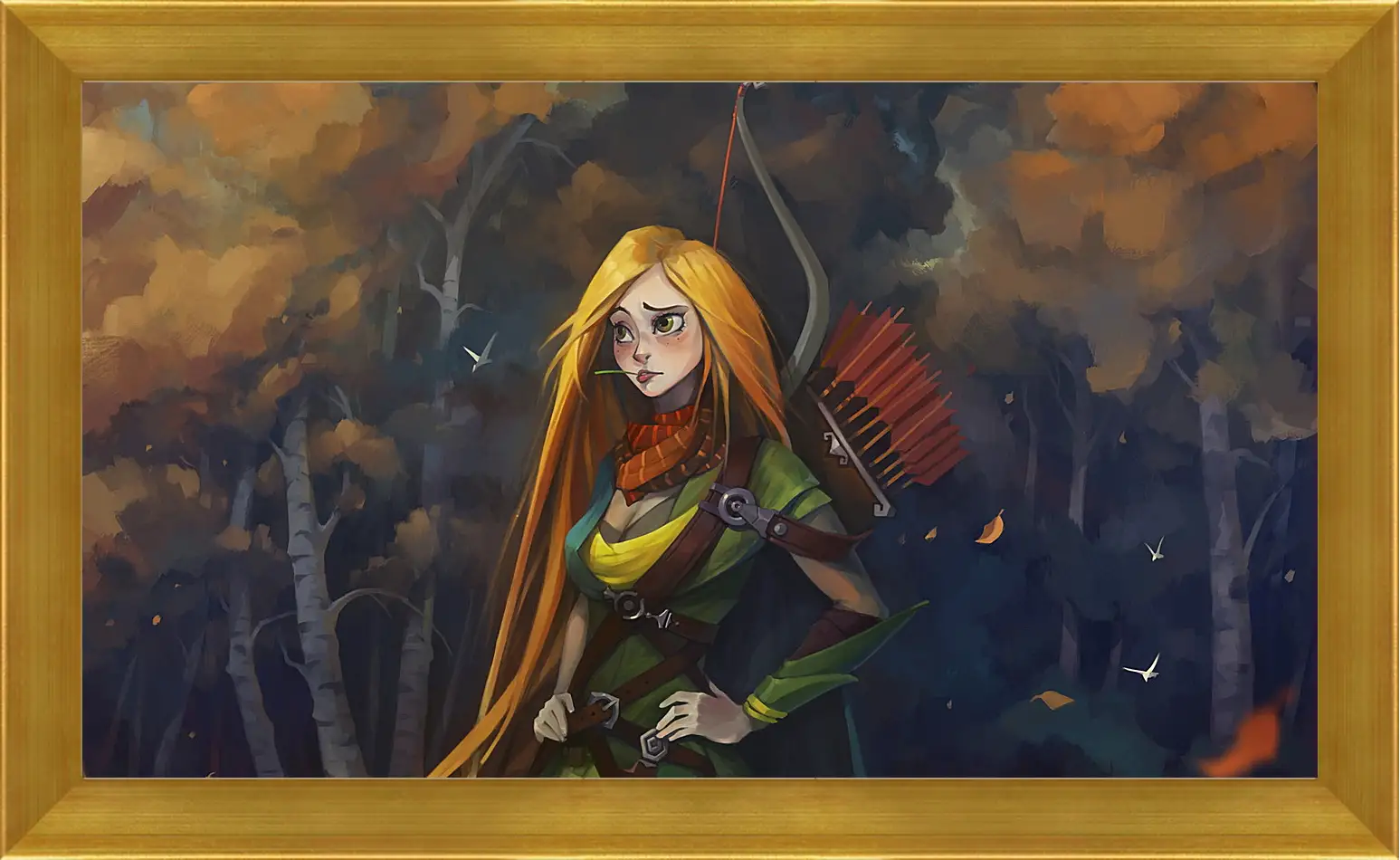 Картина в раме - windrunner, dota 2, art
