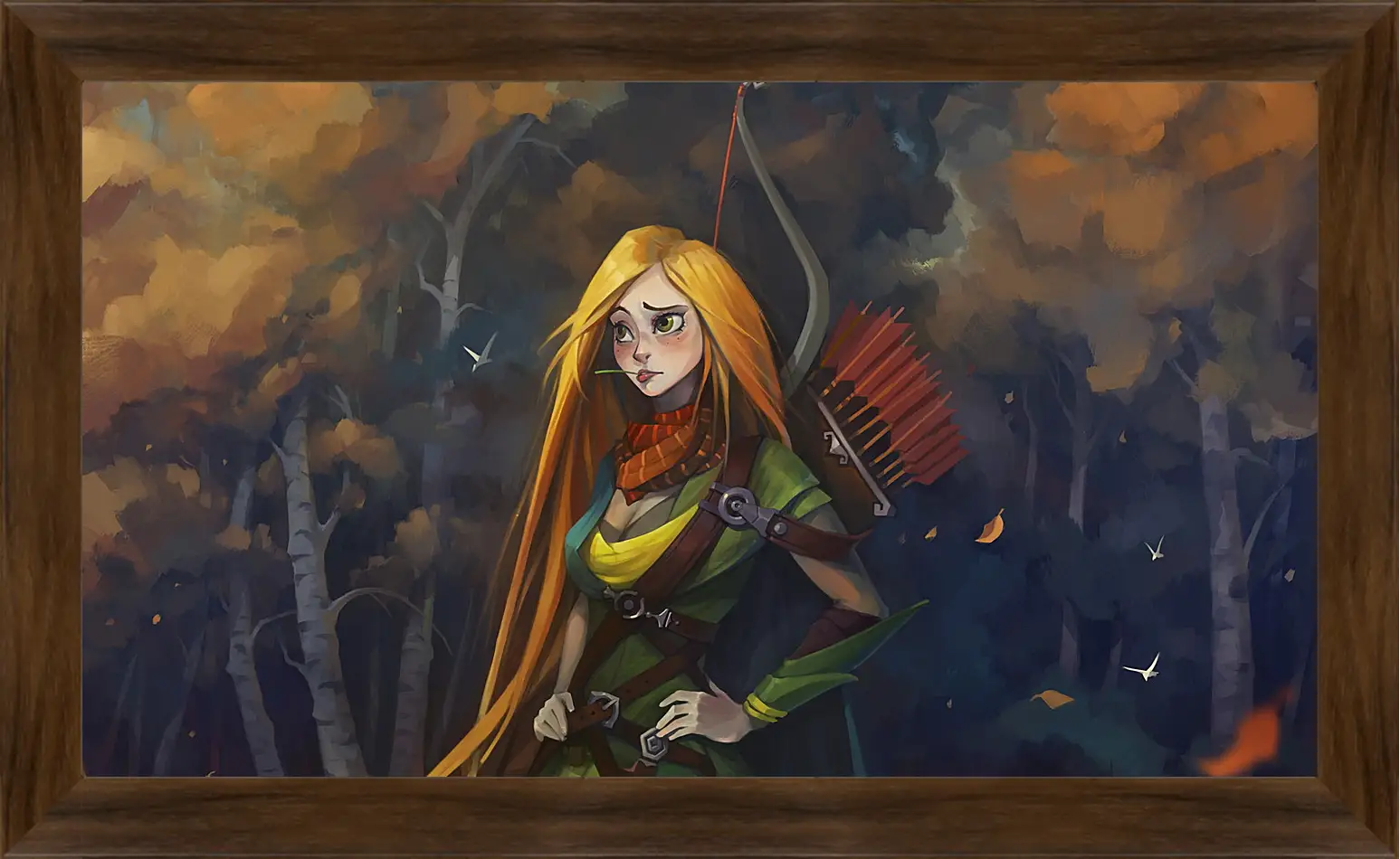 Картина в раме - windrunner, dota 2, art
