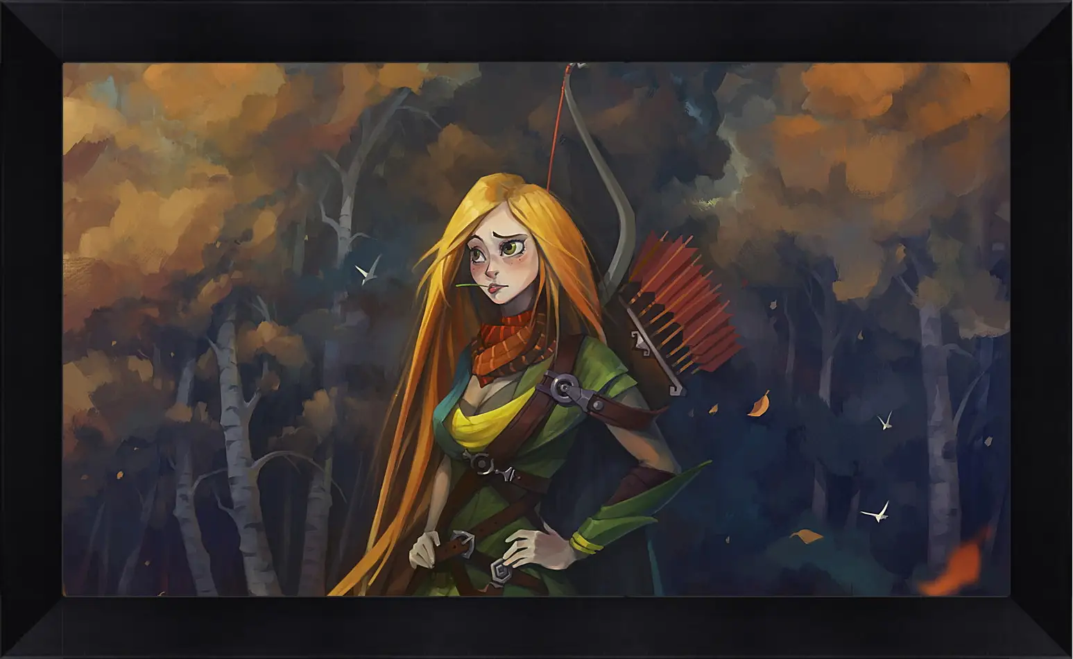 Картина в раме - windrunner, dota 2, art
