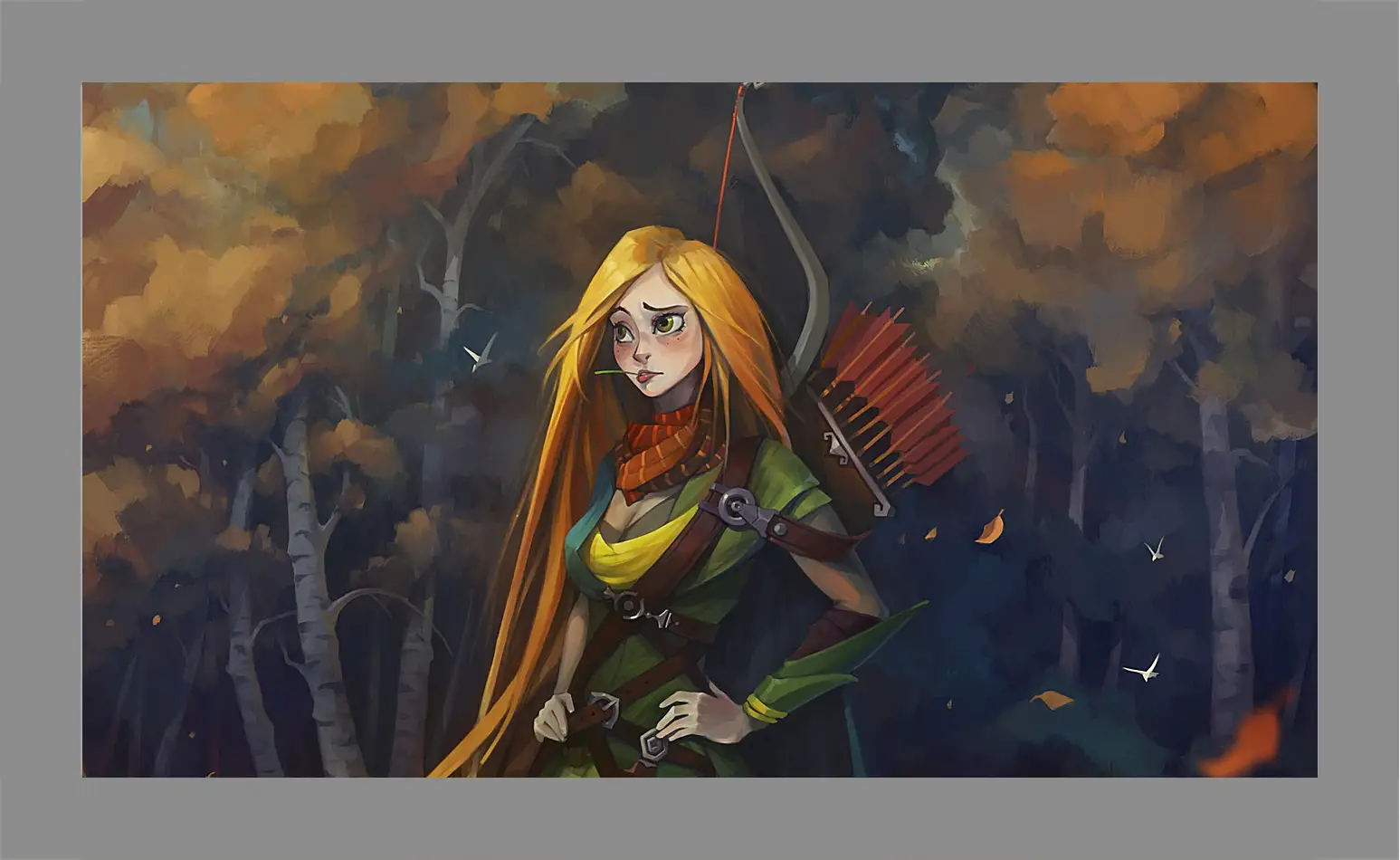 Картина в раме - windrunner, dota 2, art
